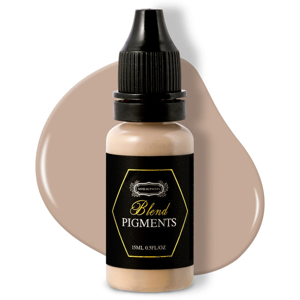 Mybeautyeyes Blend Pigments MicroBlading Ink Pigments #19 Blooper / Semipermanent Tattoo Ink for Eyebrow, Lips and Eyeline 0.5FL oz (15ml)